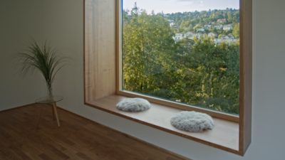 Wohnraum - Sitzfenster / Living room - window seat