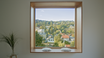 Wohnraum - Sitzfenster / Living room - window seat